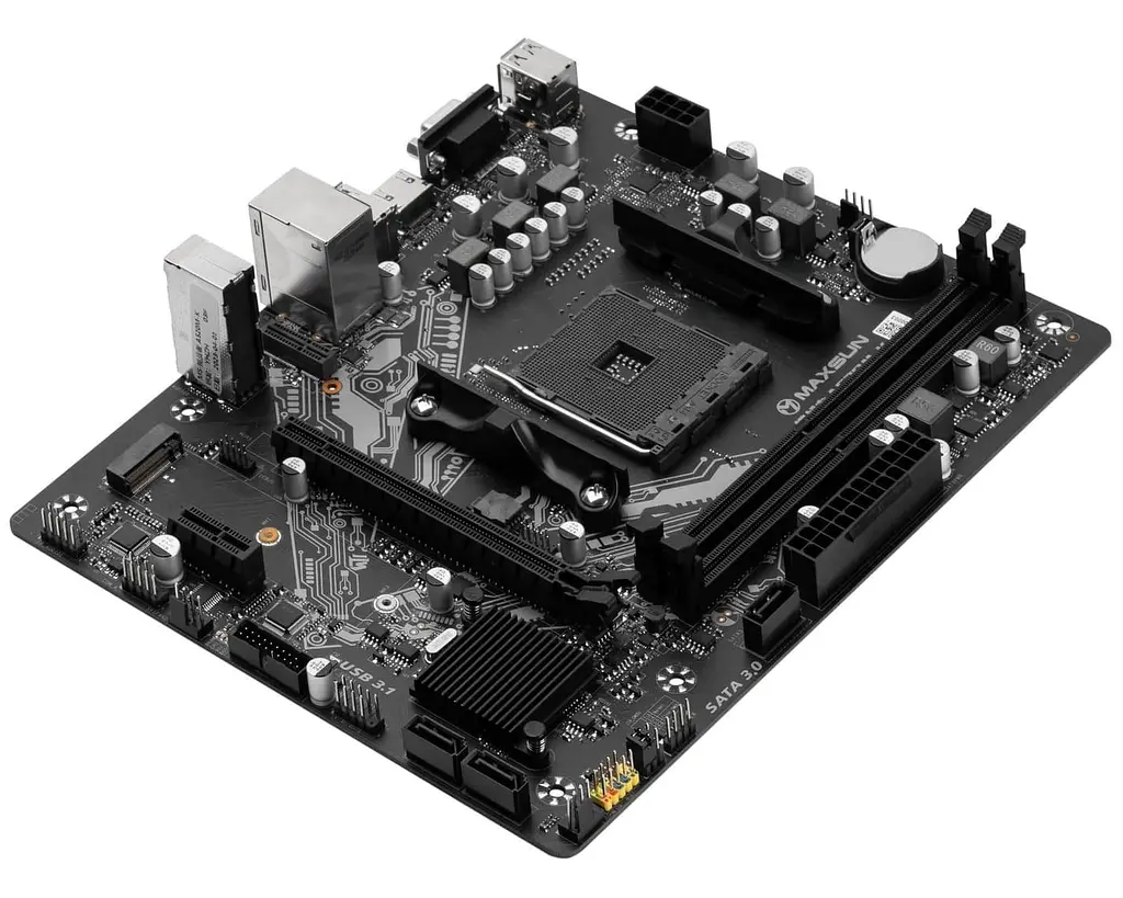 Материнская плата Maxsun Challenger A520M-K (MS-CHALLENGER A520M-K) (Socket AM4, AMD A520, Micro-ATX) - фото 3