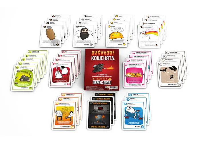 Настольная игра Rozum Взрывные котята: Бери и Играй (Exploding Kittens: Grab & Game) (укр.) (R124UA) - фото 4
