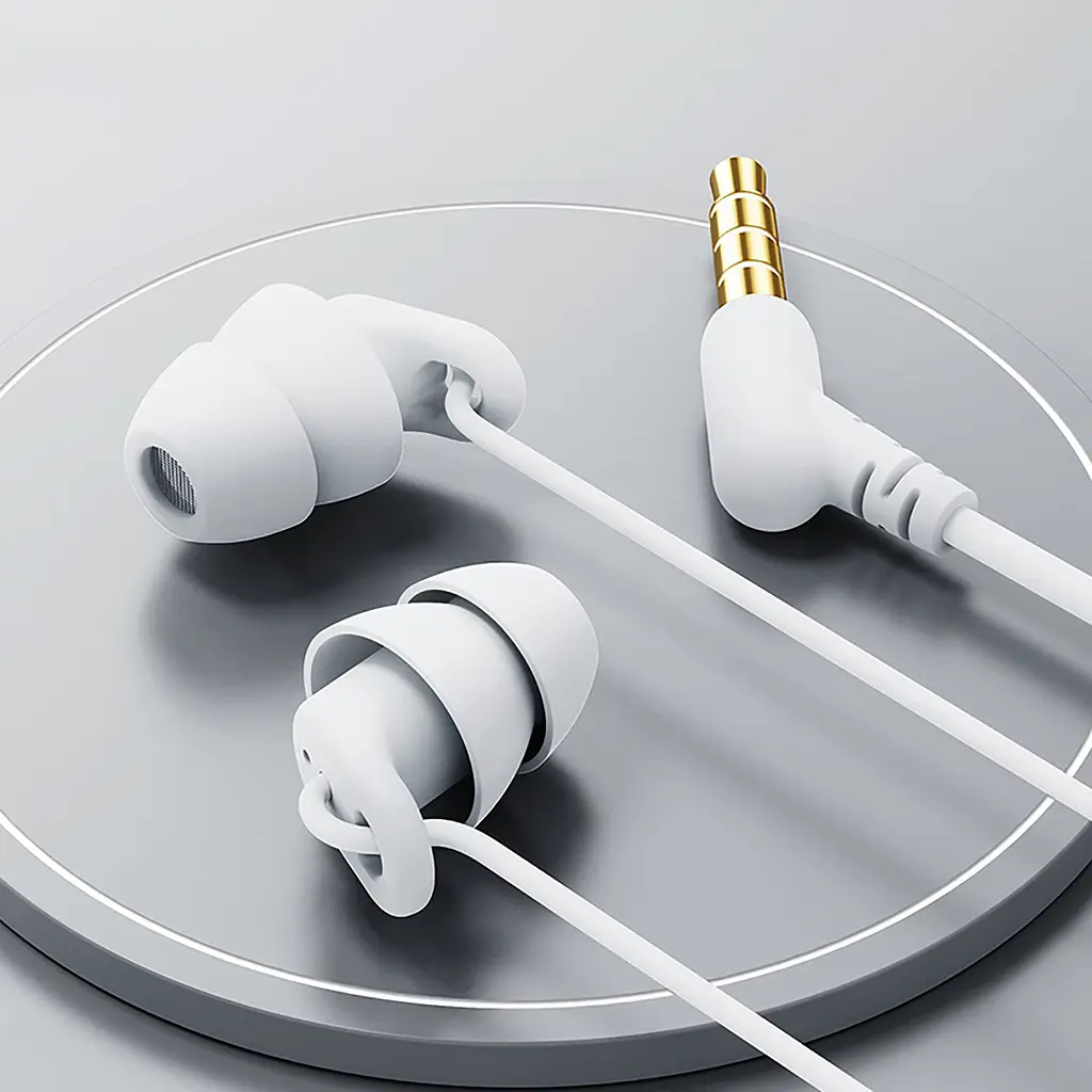 Наушники-затычки для сна Remax RM-518 Soft And Cozy, вакуумные, силиконовые ультрамягкие, Soft Touch, пассивное шумоподавление, White - фото 3