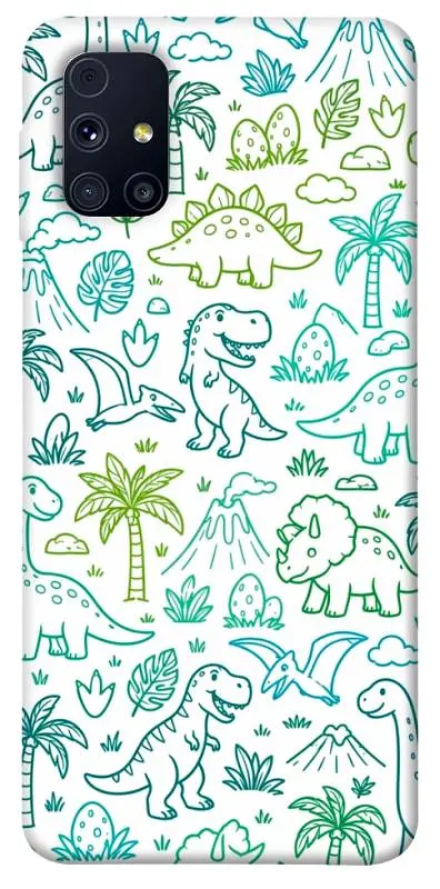 TPU чохол Demsky Dino pattern для Samsung Galaxy M31s