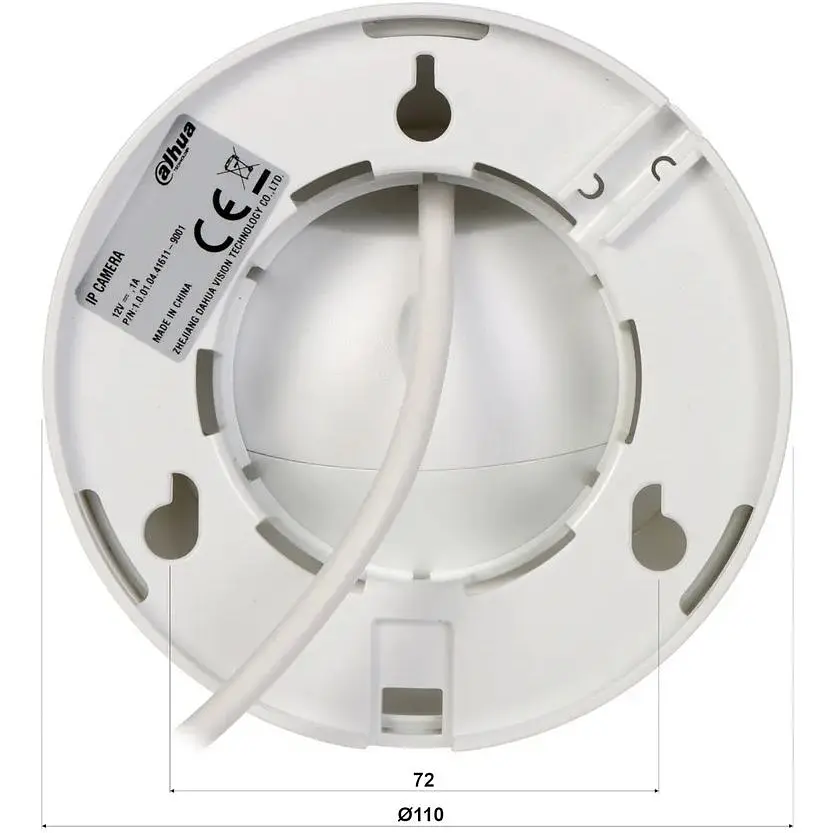 IP-відеокамера Dahua DH-IPC-HDW1430DT-SAW MicroSD 64 Gb 4 Mп - фото 6