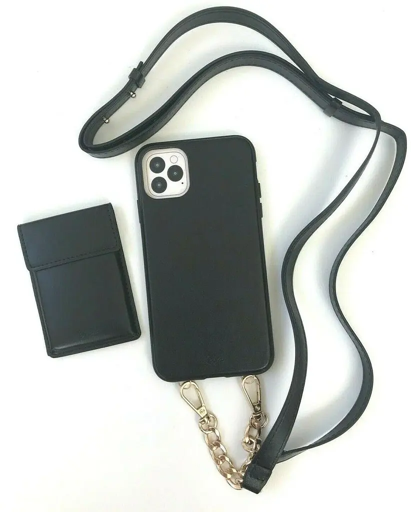 Чохол шкіряний протиударний з відділенням для карток Sonix Leather Crossbody Wallet для iPhone 11 Pro Max/XS Max Black - фото 8