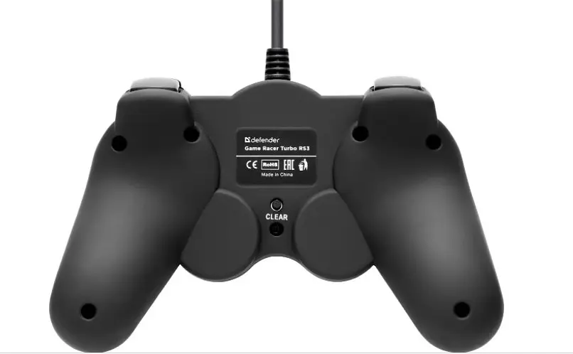 Геймпад провідний Defender Game Racer Turbo GT USB-PS 12 кнопок (Чорний) - фото 6