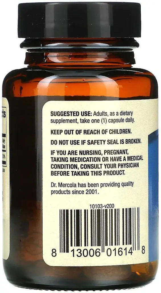 Вітаміни та мінерали Dr. Mercola Iodine, 30 капсул - фото 3