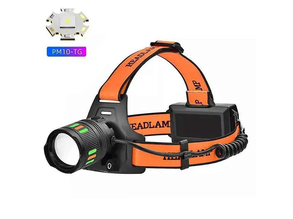 Ліхтар налобний X-BALOG 5000K АКБ 2*18650 NIGHT VISION FLUORESCENCE BL-T203-TG+COB(white+red) - фото 3