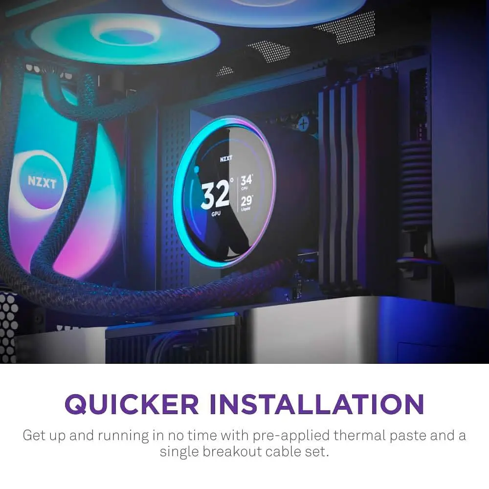 СВО NZXT Kraken Elite RGB 280mm Black (RL-KR28E-B2) - фото 11
