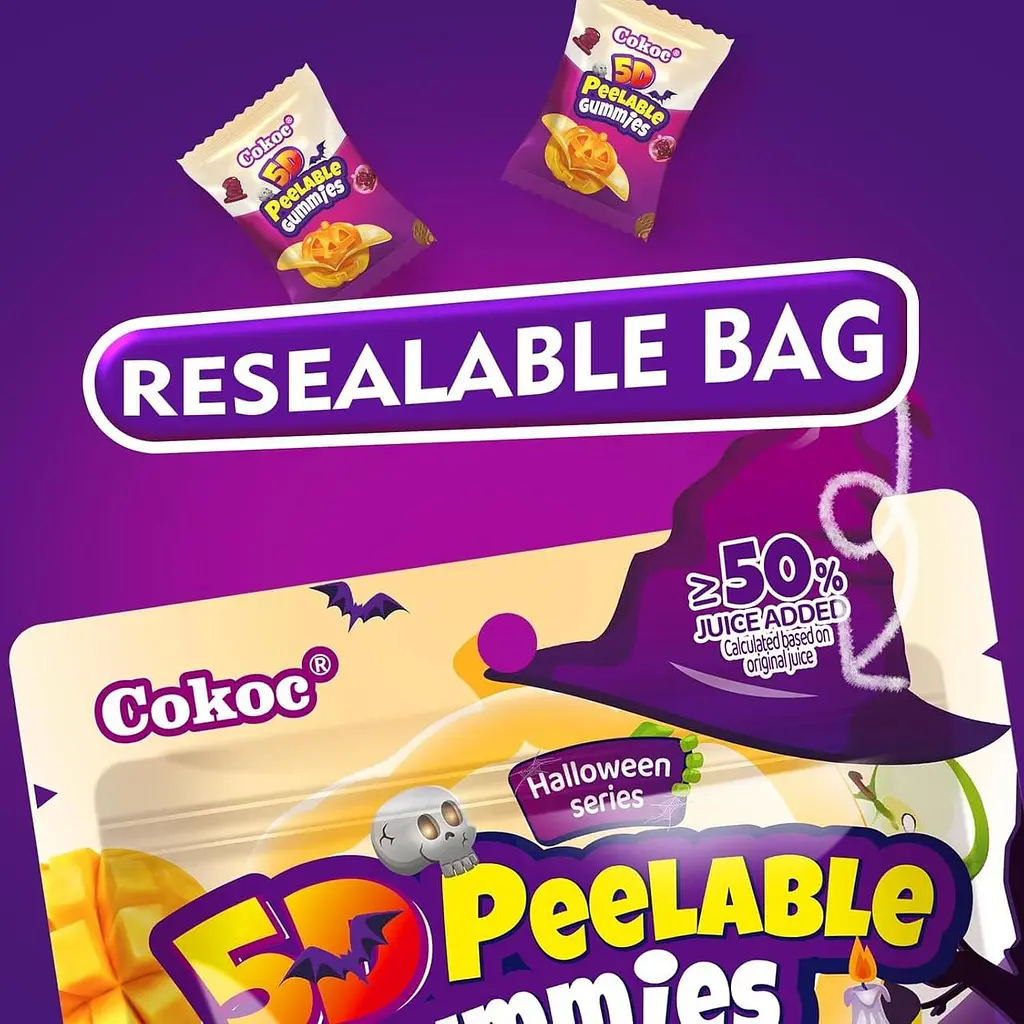 Желейні цукерки Cokoc Halloween 5D Peelable 60г - фото 6