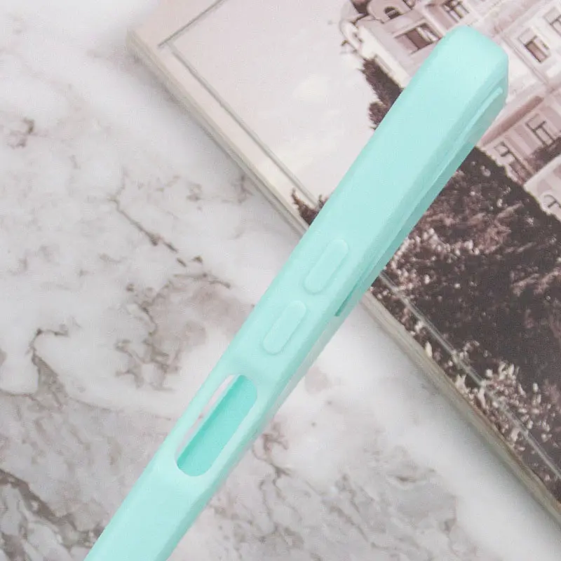 Силиконовый чехол Candy Full Camera для Oppo A78 4G Бирюзовый / Turquoise - фото 4