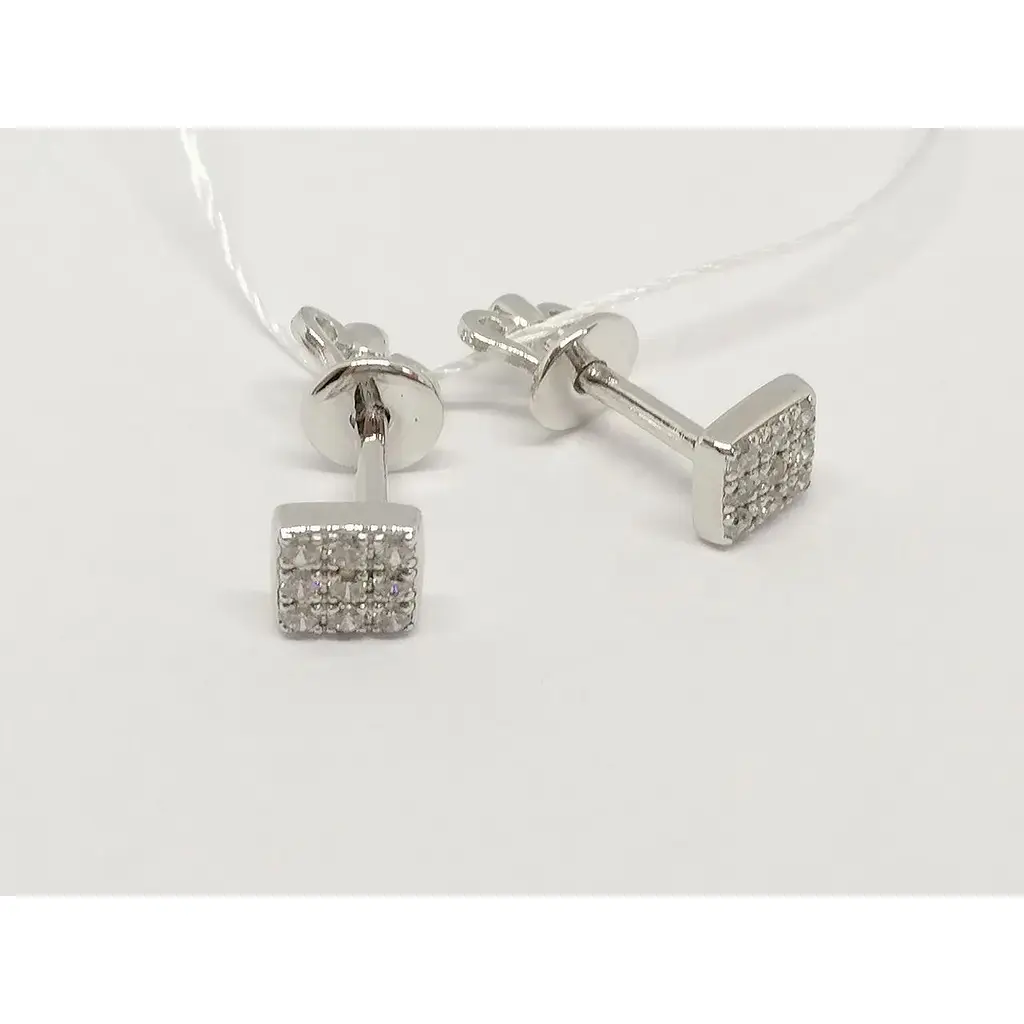 Золотые серьги-пуссеты Империя золота с фианитами. СП102БИ - фото 2