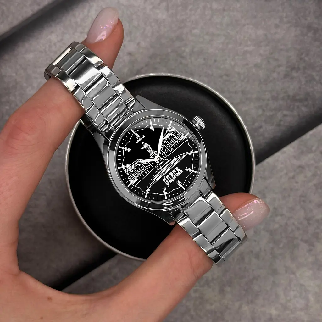 Жіночий наручний годинник 035 Одеса I Silver-Black Awarder acs0031936 - фото 4