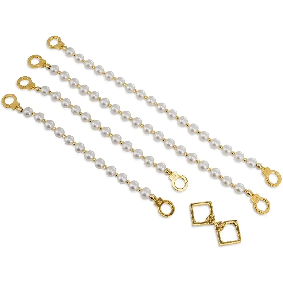 Жемчужные наручники и поножи Lockink Pearl Bondage & RestRaint Set - фото 6