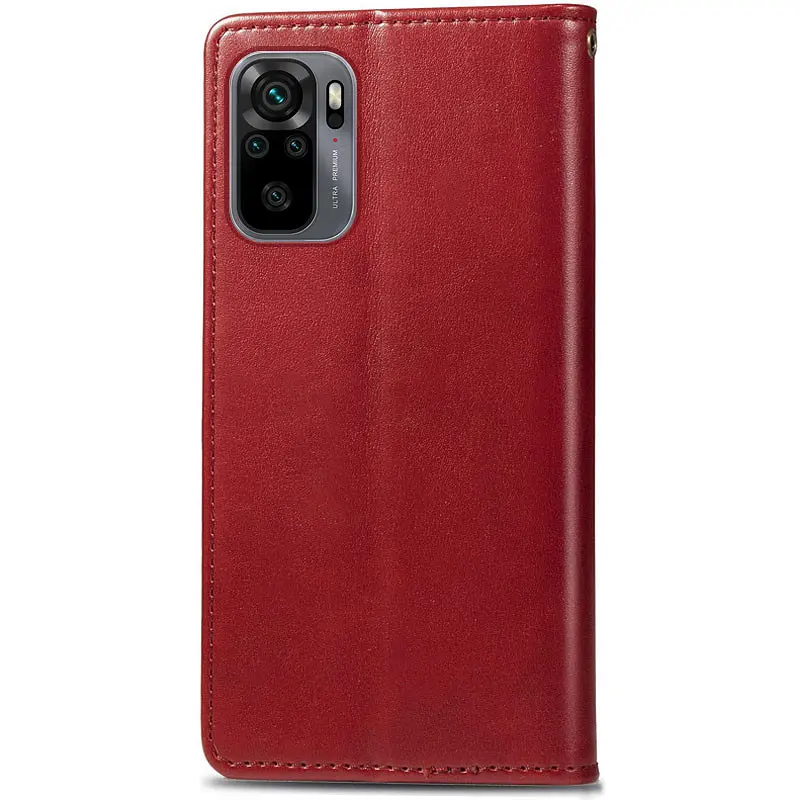 Кожаный чехол-книжка GETMAN Gallant (PU) для Xiaomi Redmi Note 10 / Note 10s Красный - фото 2