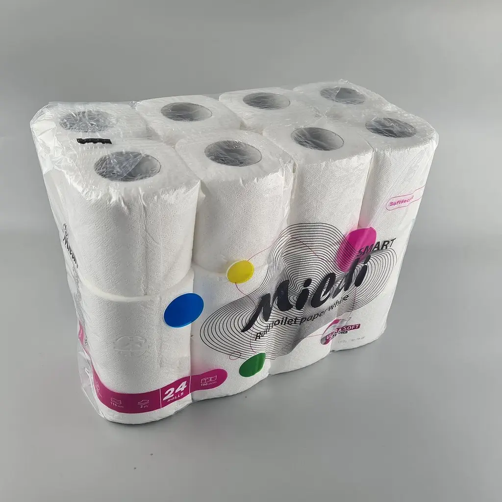 Туалетний папір, Mildi Smart, 2-шарові, білий, 93x105 мм, 1 в упаковці - фото 2