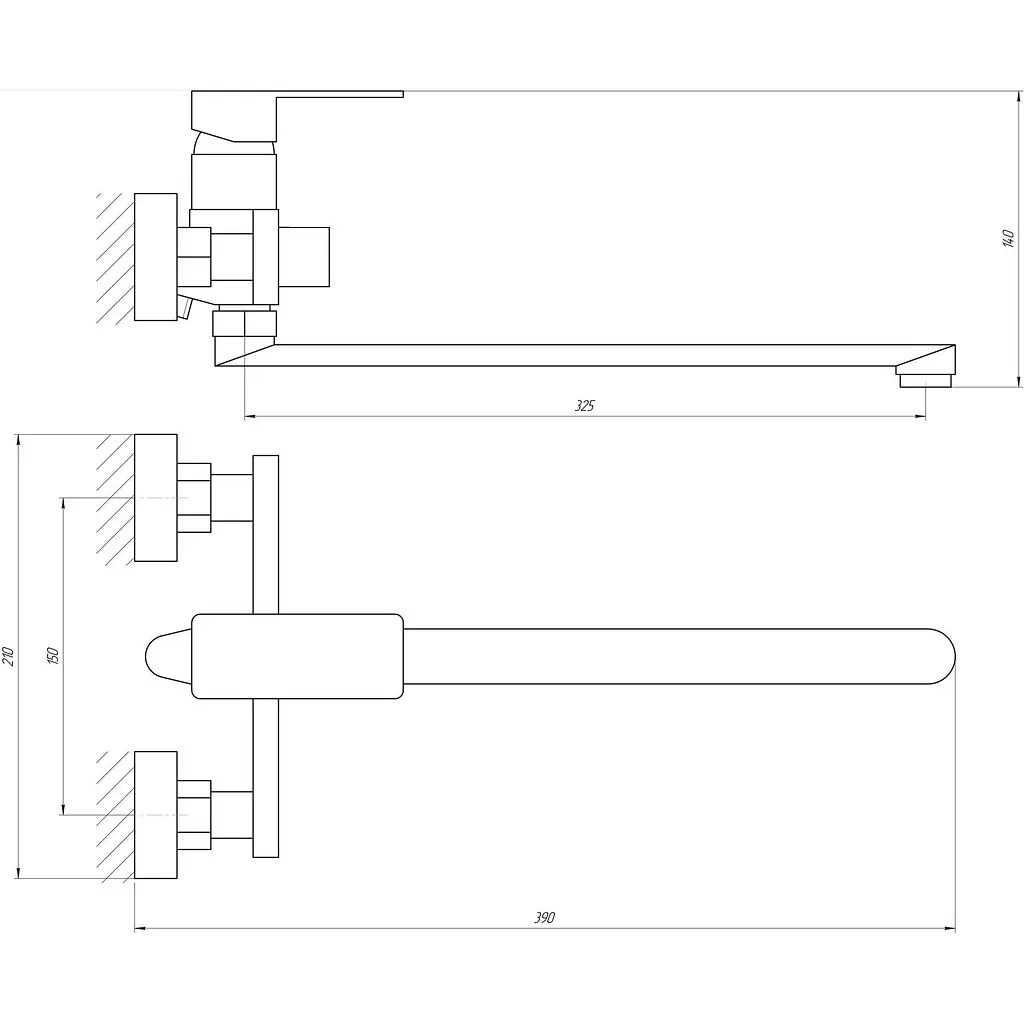 Змішувач для ванної Globus Lux Milano GLM-208N-11-Graphite 000023323 Хром - фото 6