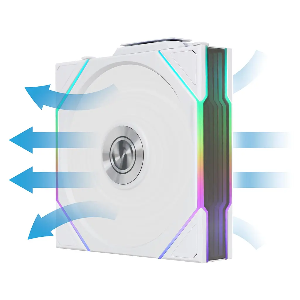 Вентилятор Lian Li Uni Fan TL Wireless Reverse 120-3 White (G99.12RTL1W3W.00) - фото 8
