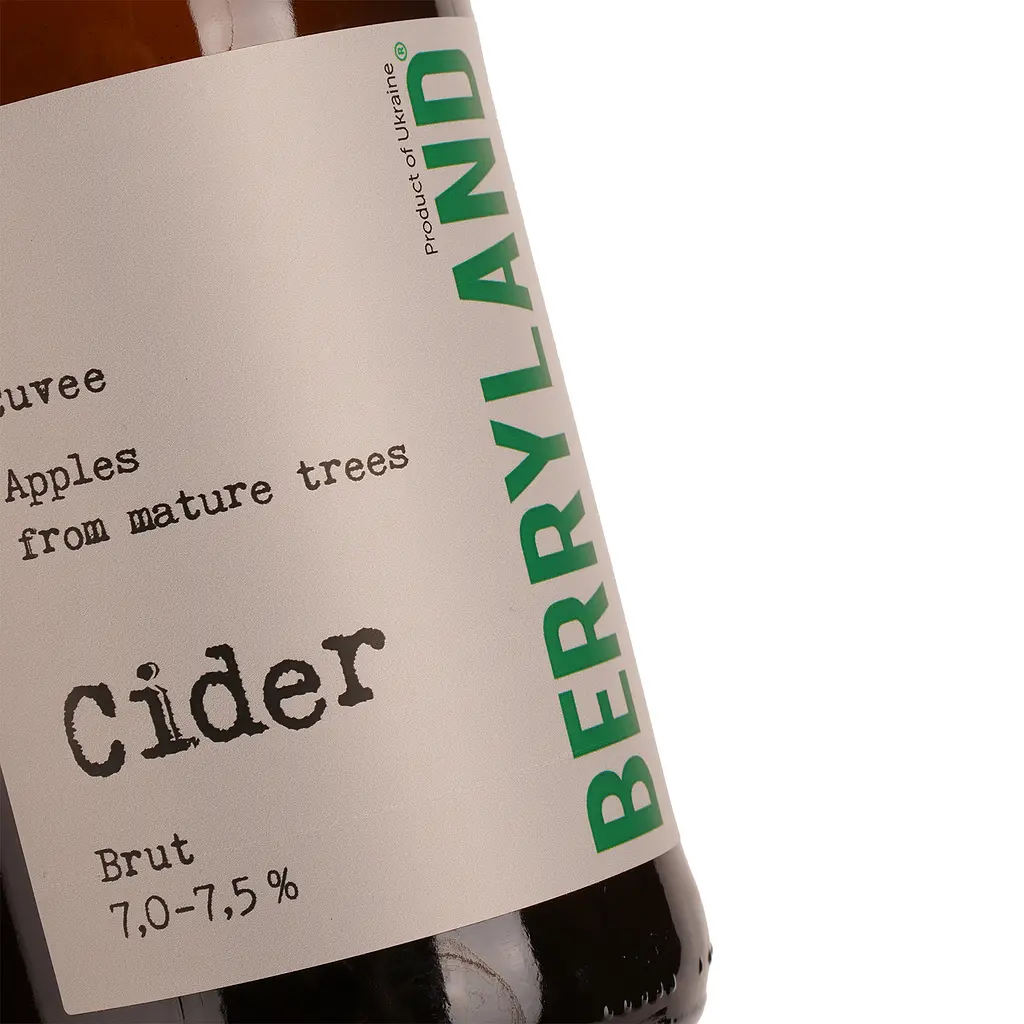 Сидр Berryland Cuvee Brut Apple Cider, 7-7,5%, 0,75 л - фото 4