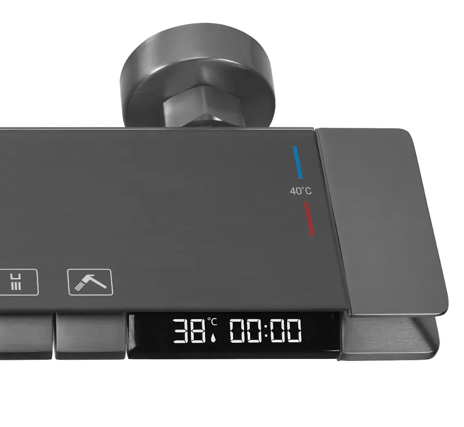Душова система з термостатом Rea Kart Titanium графіт REA-P4880 - фото 5