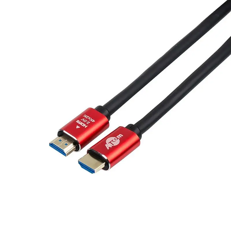 Кабель Atcom HDMI - HDMI V 2.0 (M/M), 3 м, Black/Red (24943) - фото 2