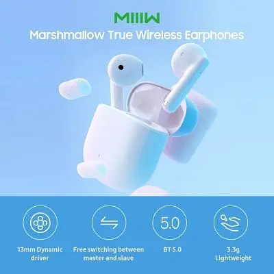 Навушники Xiaomi MiiiW TWS Wireless Earbuds Marshmallow White (MWTW03) - фото 4
