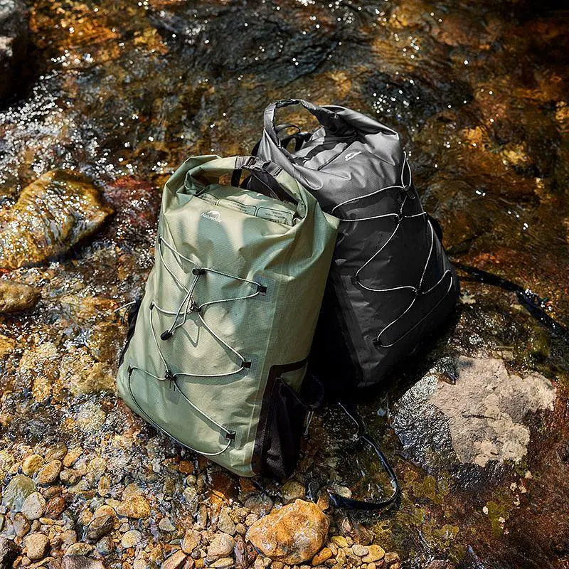 Водонепроникний рюкзак Naturehike CNH22BB003, 25 л, світло-зелений - фото 2