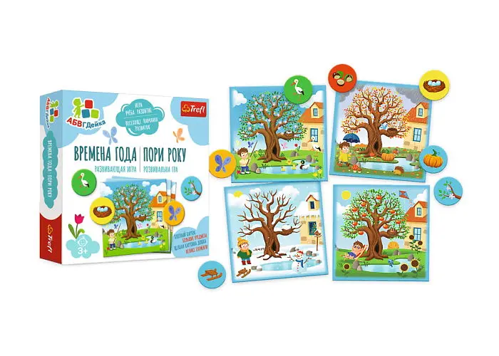 Настільна гра Trefl АБВГДейка. Пори року (Seasons - Kid's ABC) (02157) - фото 3
