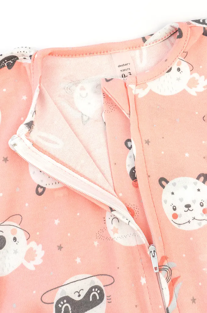 Європелюшка на блискавці з інтерлоку Pink panda - фото 2