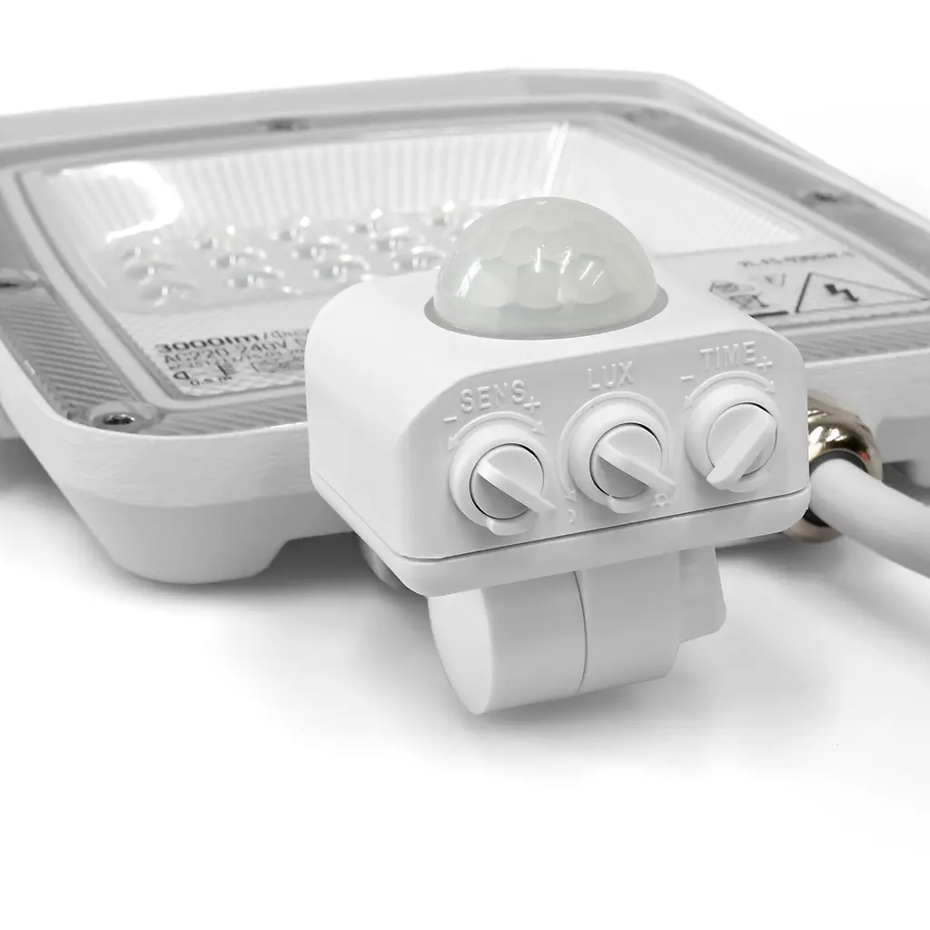 LED прожектор Videx F5 30 Вт 3000-5000-6500 K з датчиком руху 230 В білий (VL-F5-030CW-S) - фото 4