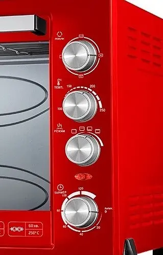 Електродуховка Liberton LEO-800 Red 80 л - фото 2