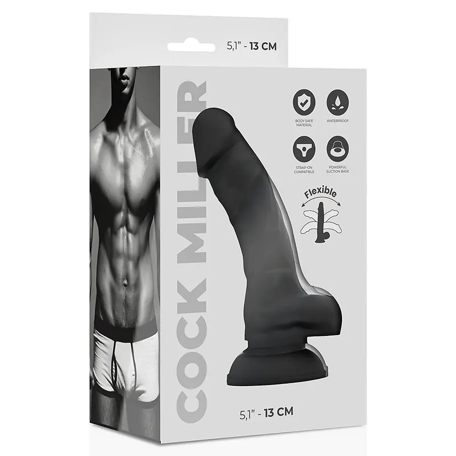 Фалоимитатор на присоске BLACK, 13 см Cock Miller - фото 7