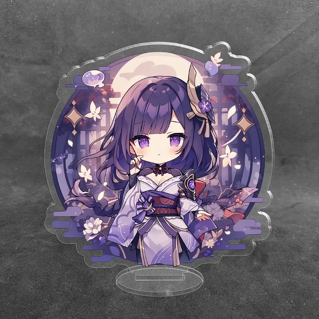 Акрилова колекційна фігурка Геншин Імпакт - Genshin Impact Chibi Сегун Райден 1 10 см