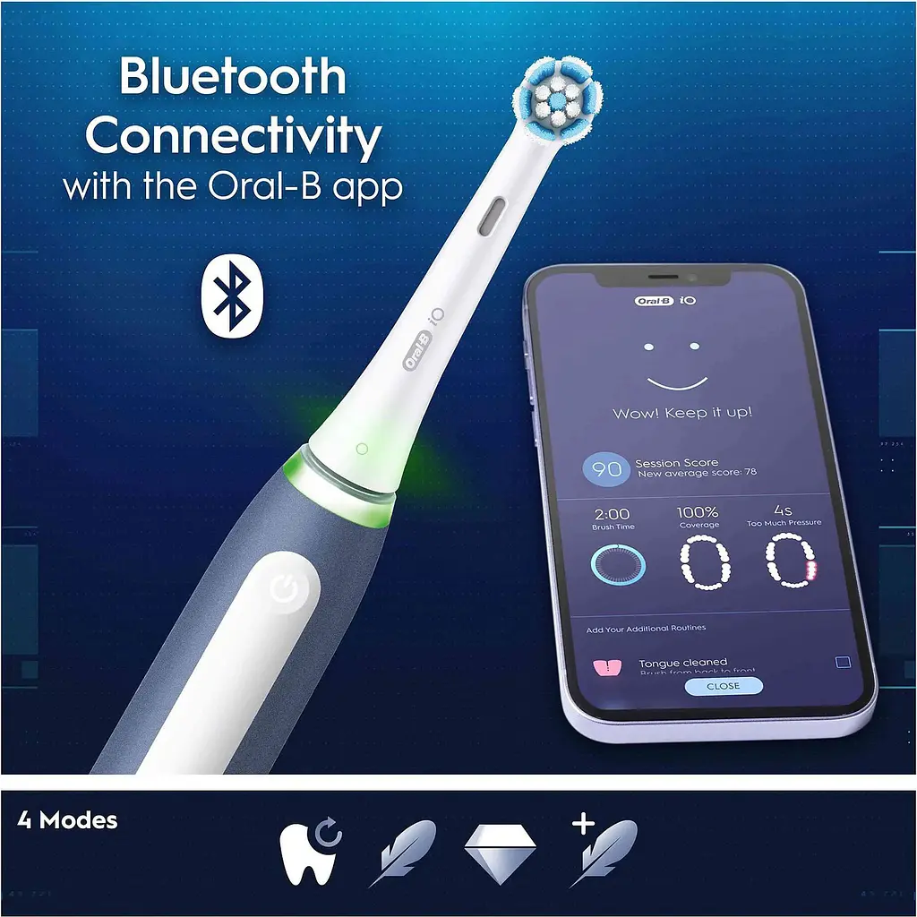 Електрична зубна щітка Oral-B IO Series 4 Ocean Blue [122874] - фото 6