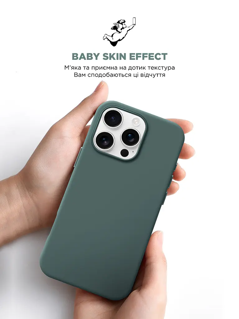 Силиконовый чехол с MagSafe для Apple iPhone 16 Pro, ICON2 MagCase, зеленый, противоударный, панель с мягкой подкладкой, защита всего корпуса, поддержка беспроводной зарядки, совместим с защитными стеклами и пленками, ArmorStandart (ARM81318) - фото 8