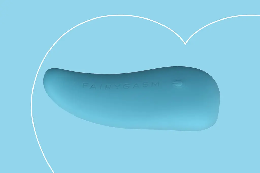 Вібратор FairyGasm ThrillLeaf 9.8 см блакитний - фото 3