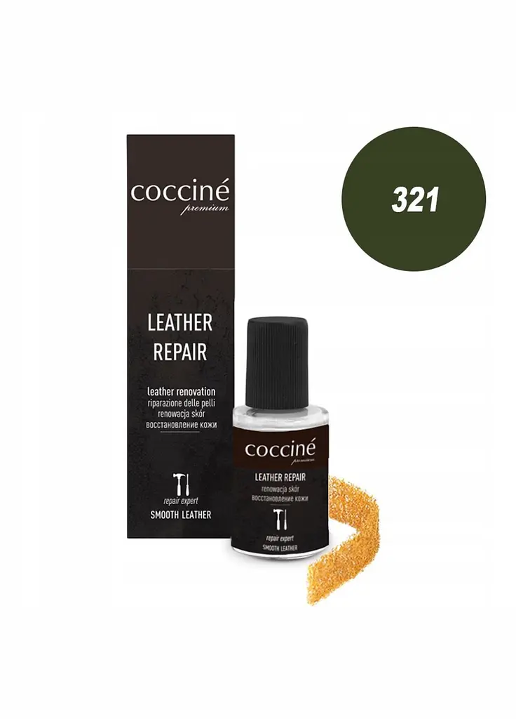 Коректор-реставратор Coccine Leather Repair для шкіри, хакі, 10 мл