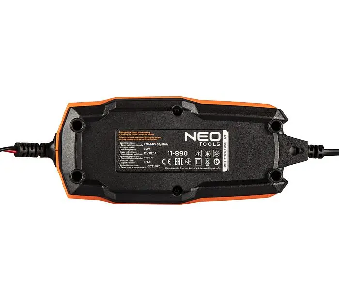 Зарядное устройство для 2А/35Вт 4-60А·ч для STD/AGM/GEL Neo Tools avt0001187 - фото 5