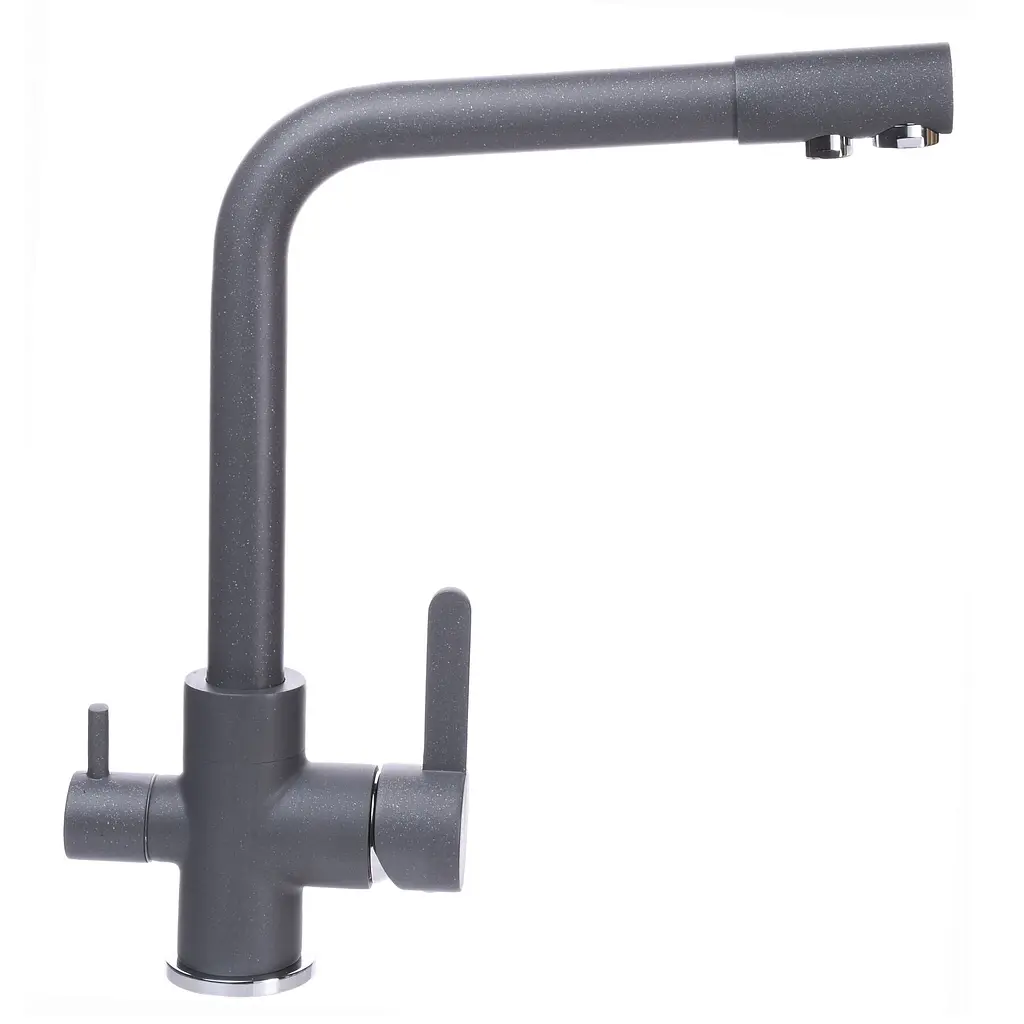 Змішувач для кухні під осмос Globus Lux GLLR-0444-3-Titanium Графіт - фото 2