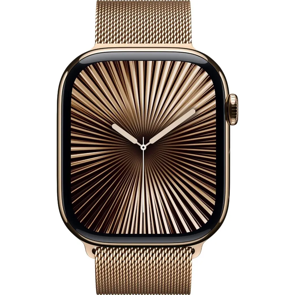 Смарт-годинник Apple Watch Series 10 GPS + Cellular 46mm Gold Titanium Case with Gold Milanese Loop M/L [MX003] [115185] - фото 2