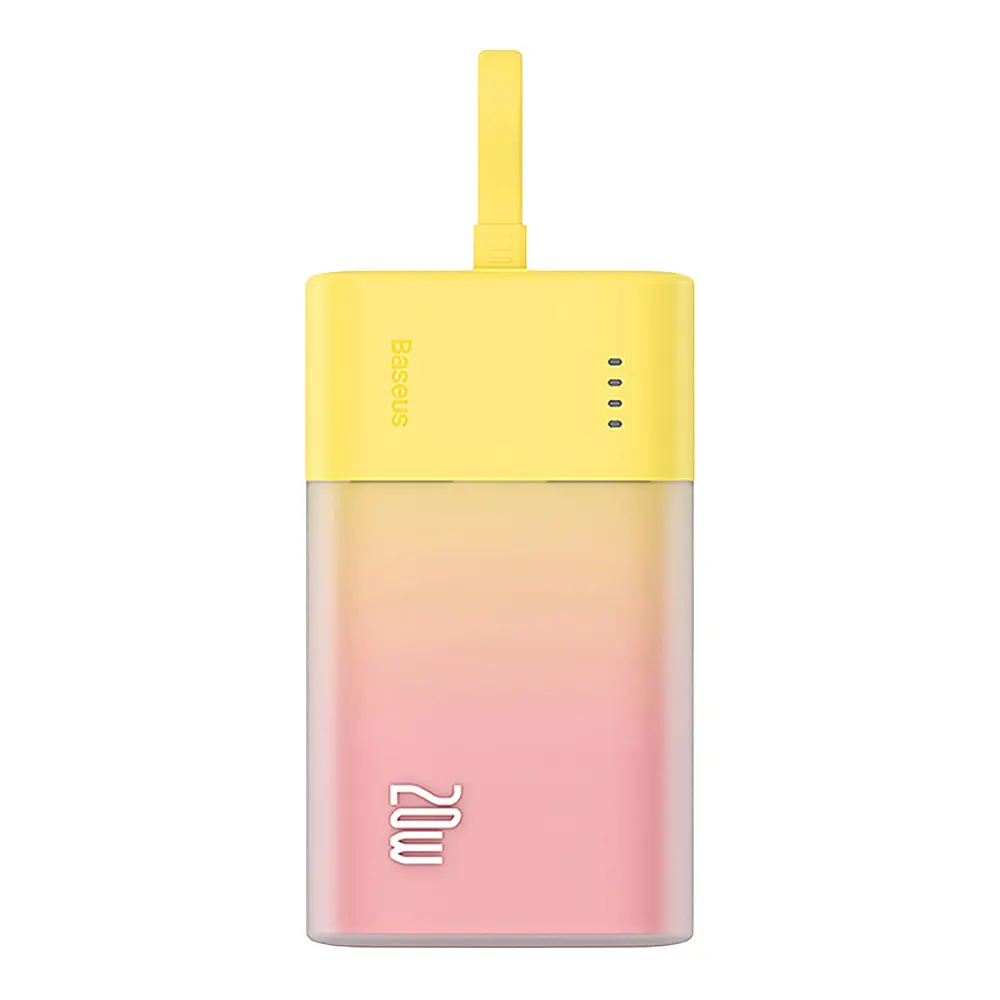 Зовнішній акумулятор Baseus Power Bank 5200mAh 20W Lightning (P10055600Y12-00) Yellow - фото 2