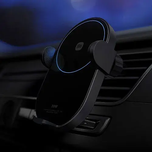 Автодержатель XiaomiXiaomi 30W Wireless Car Charger W03ZM BHR7063CN Black - фото 3