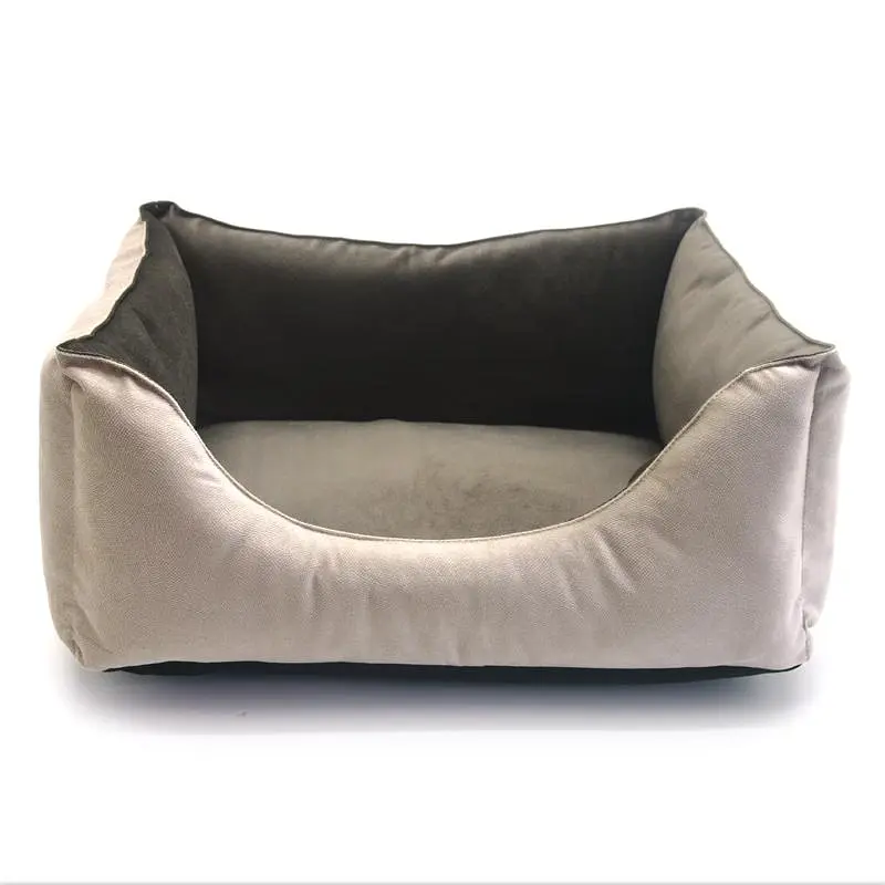 Лежак для собак та котів Zoo-hunt Мрія двосторонній бежевий+коричневий №3 500х650х230 мм (ZH23573141-1) - фото 3