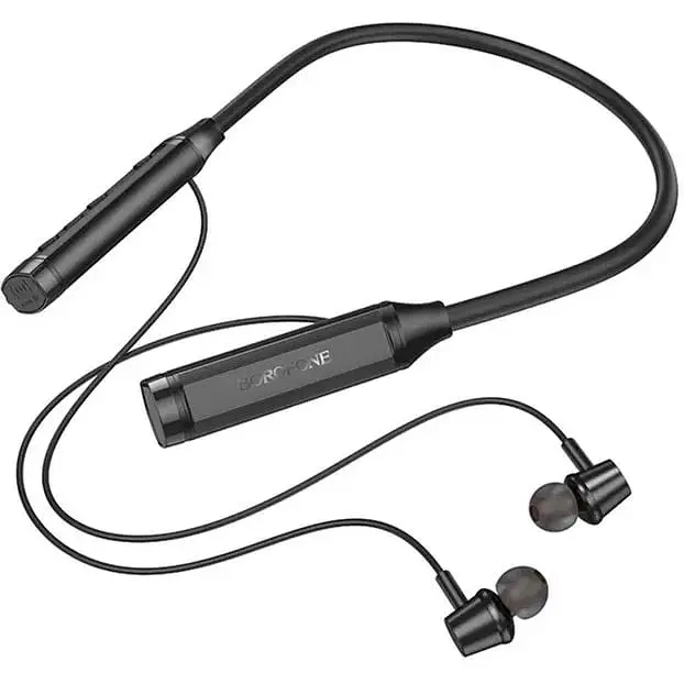 Навушники Borofone BE66 Motor neck-mounted BT headset TWS Black - фото 2