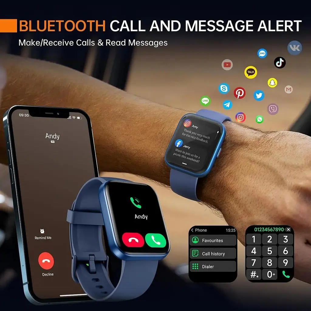Смарт-годинник Alexa aea 2024 інтегрований та стабільний виклик Bluetooth - фото 4