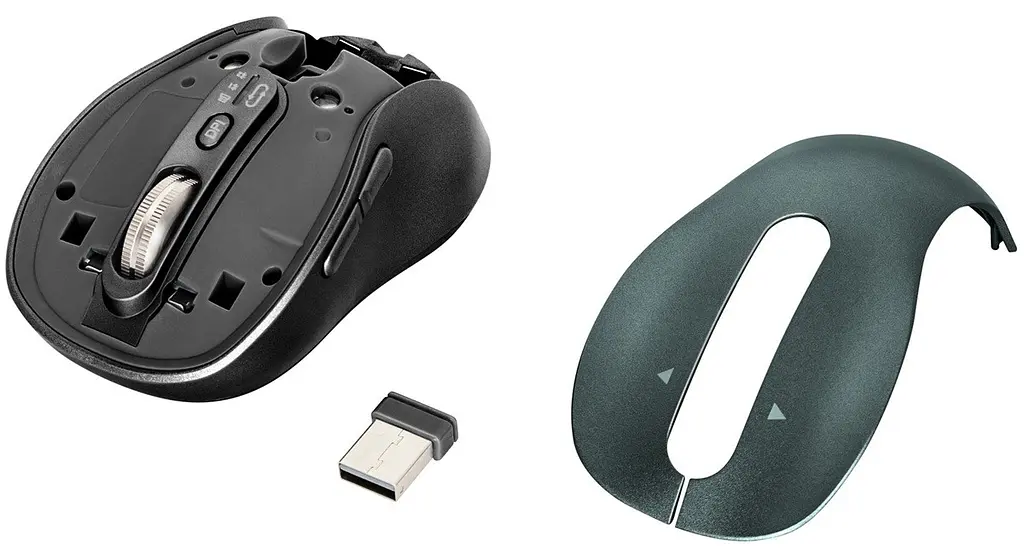 Миша комп'ютерна Yenkee YMS 2010BK Dual mode WL mouse GYRO (7090575) - фото 7