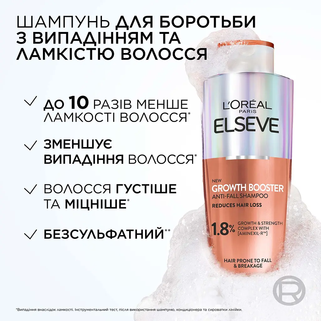 Шампунь L'Oreal Paris Elseve Growth Booster для борьбы с выпадением и ломкостью волос 200 мл - фото 8
