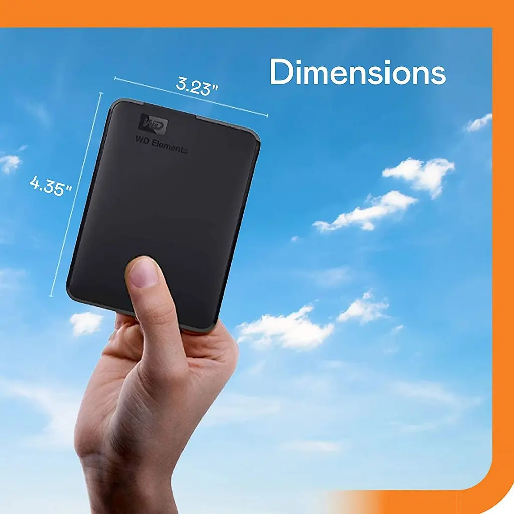Зовнішній жорсткий диск WD Elements 5TB Portable External HD Black (WDBU6Y0050BBK) [69686] - фото 4