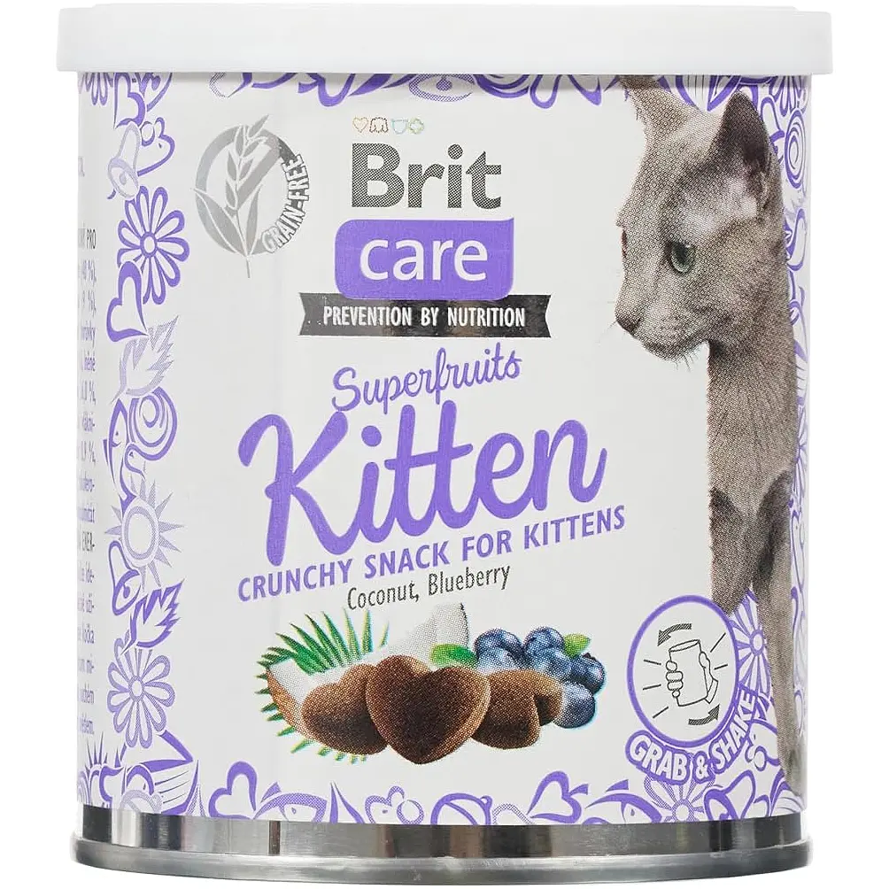 Ласощі для кошенят Brit Care Cat Snack Superfruits Kitten 100 г (111268)