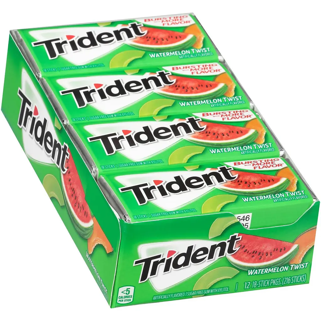 Жуйки Trident Watermelon 14 sticks - фото 2