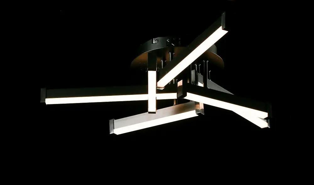 Світлодіодна люстра Splendid Ray L1645/6 LED (BK), чорний, білий, 66 Вт, від 9-17 м² - фото 2