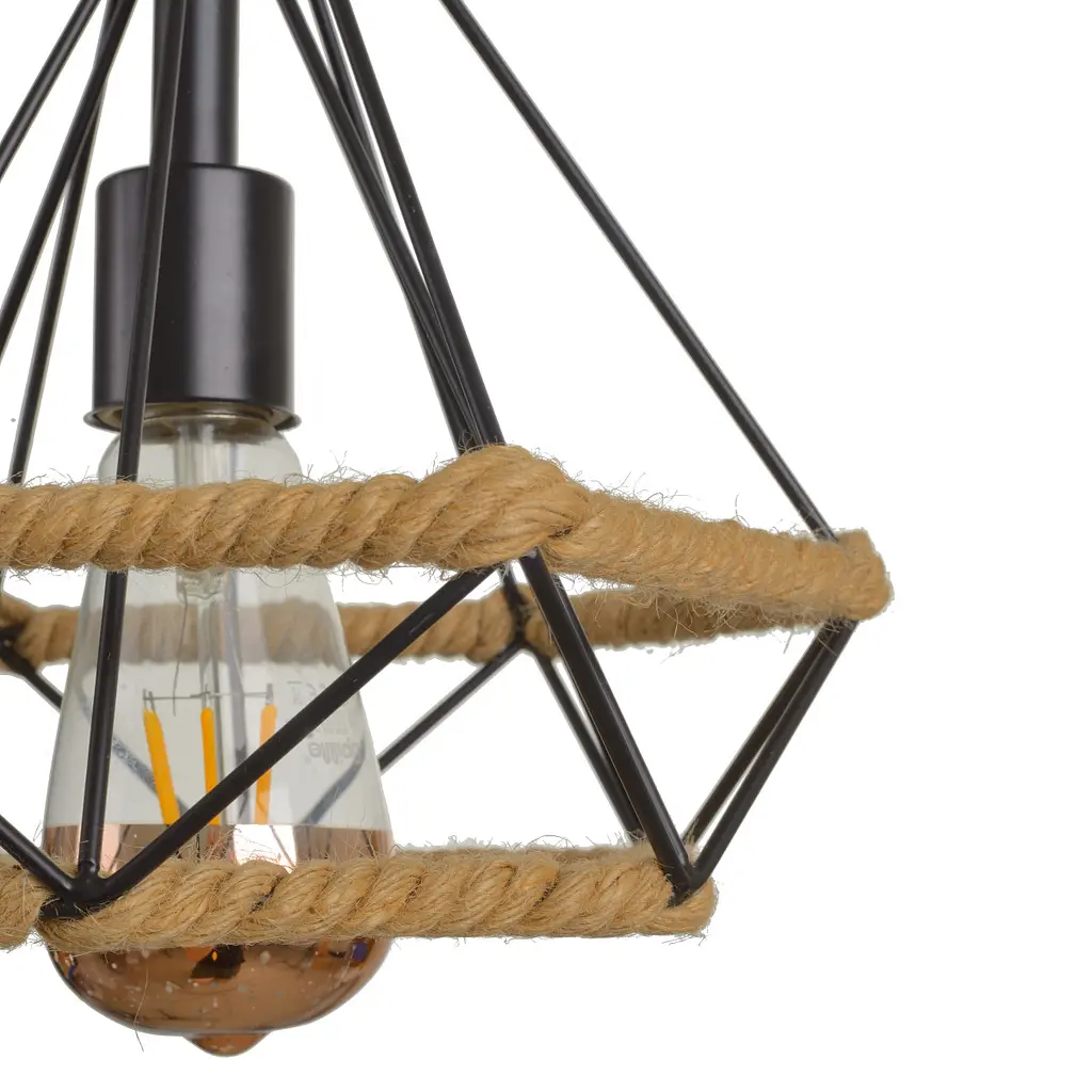 Люстра подвесная Brille E27 60W BK (BL-981S/1) - фото 7