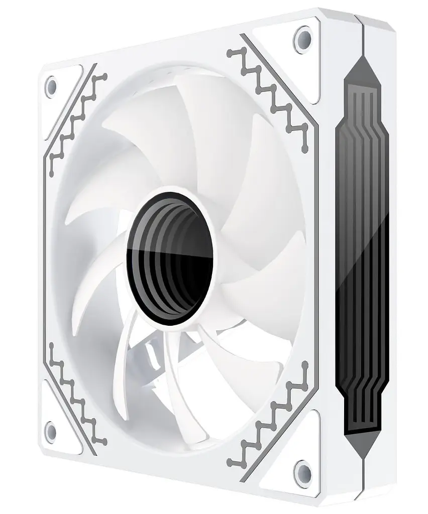 Вентилятор Coolmoon 120мм CM-W12-W Reverse (CM-W12-W-R) White - фото 6